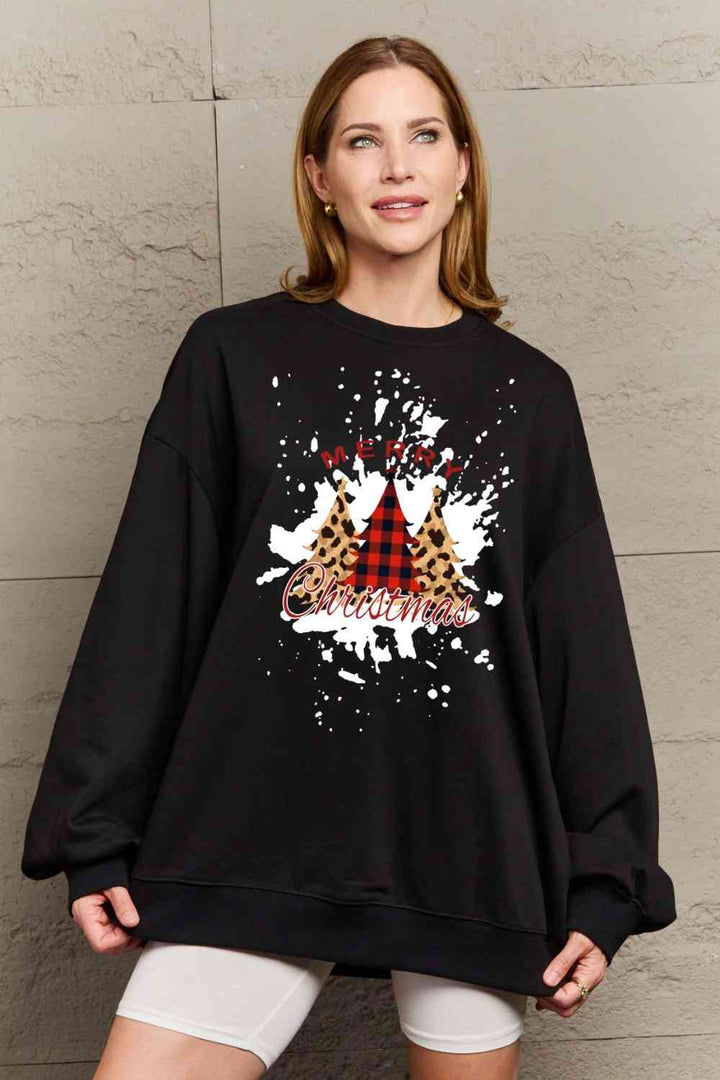 Simply Love Full Size MERRY CHRISTMAS Graphic Sweatshirt |1mrk.com