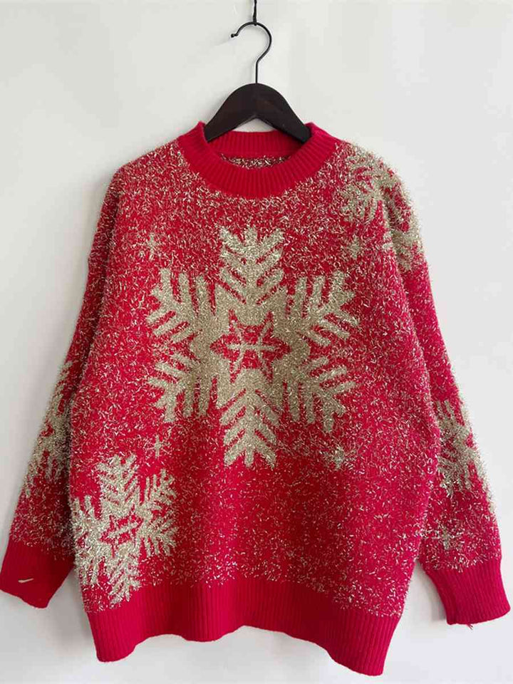 Christmas Element Round Neck Sweater |1mrk.com