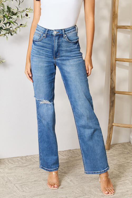 Judy Blue Full Size High Waist Distressed Jeans | 1mrk.com