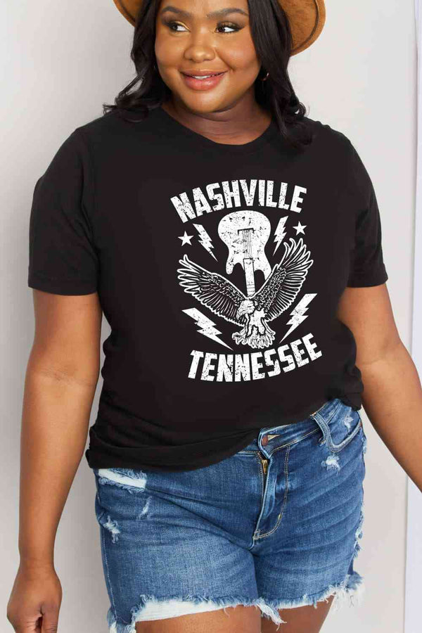 Simply Love Simply Love Full Size NASHVILLE TENNESSEE Graphic Cotton Tee | 1mrk.com