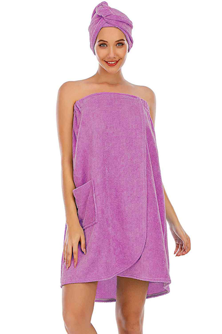 Strapless Robe with pocket | 1mrk.com