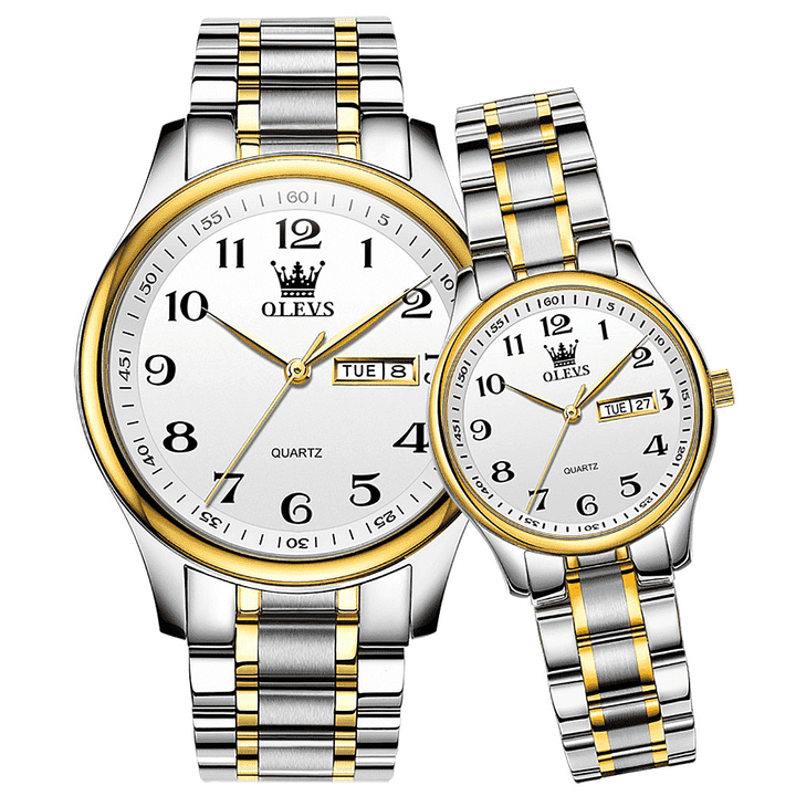 OLEVS 5567 Wristwatch Top Luxury Brand Couple Water Resistant Alloy OLEVS