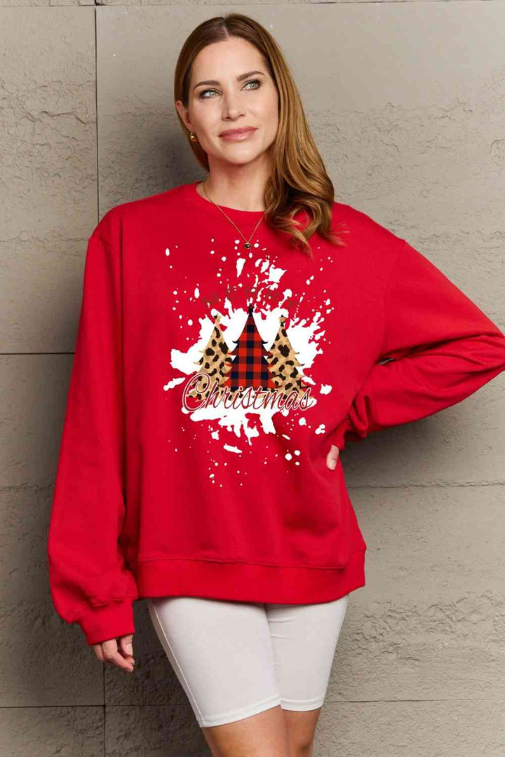 Simply Love Full Size MERRY CHRISTMAS Graphic Sweatshirt |1mrk.com