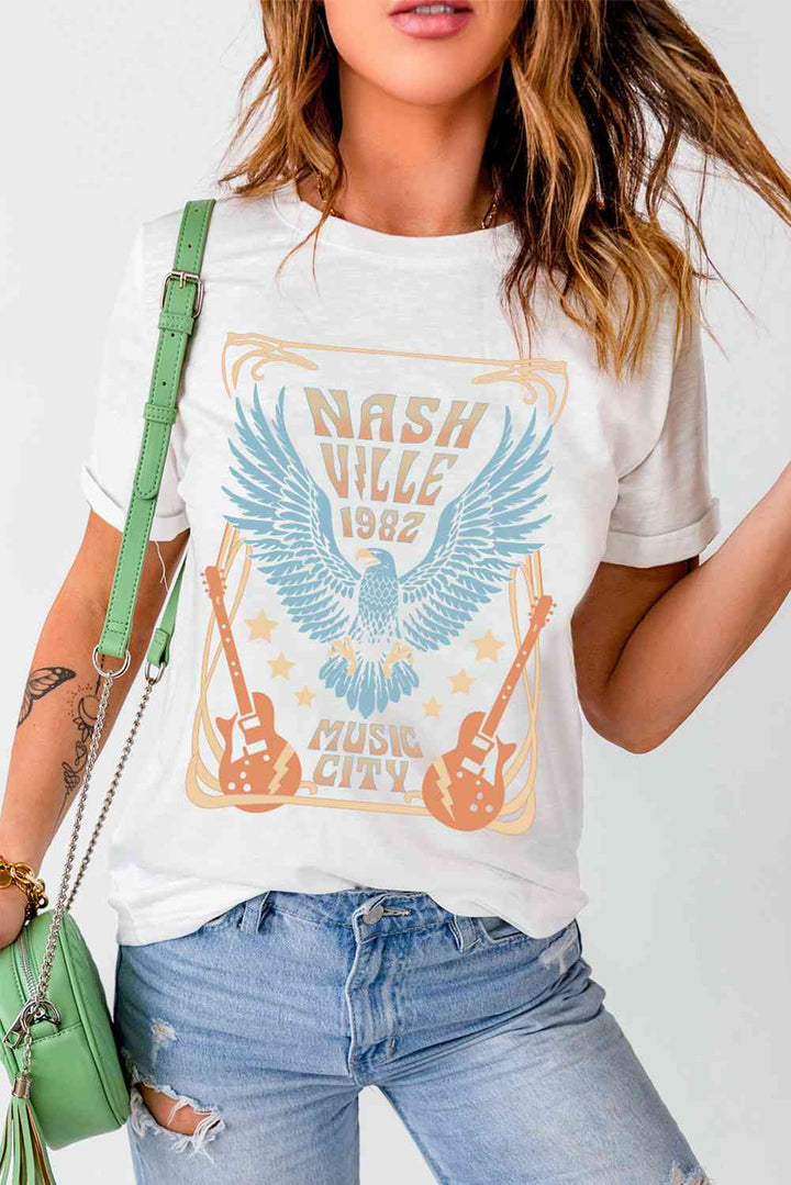 NASHVILLE 1982 MUSIC CITY Short-Sleeve Tee | 1mrk.com