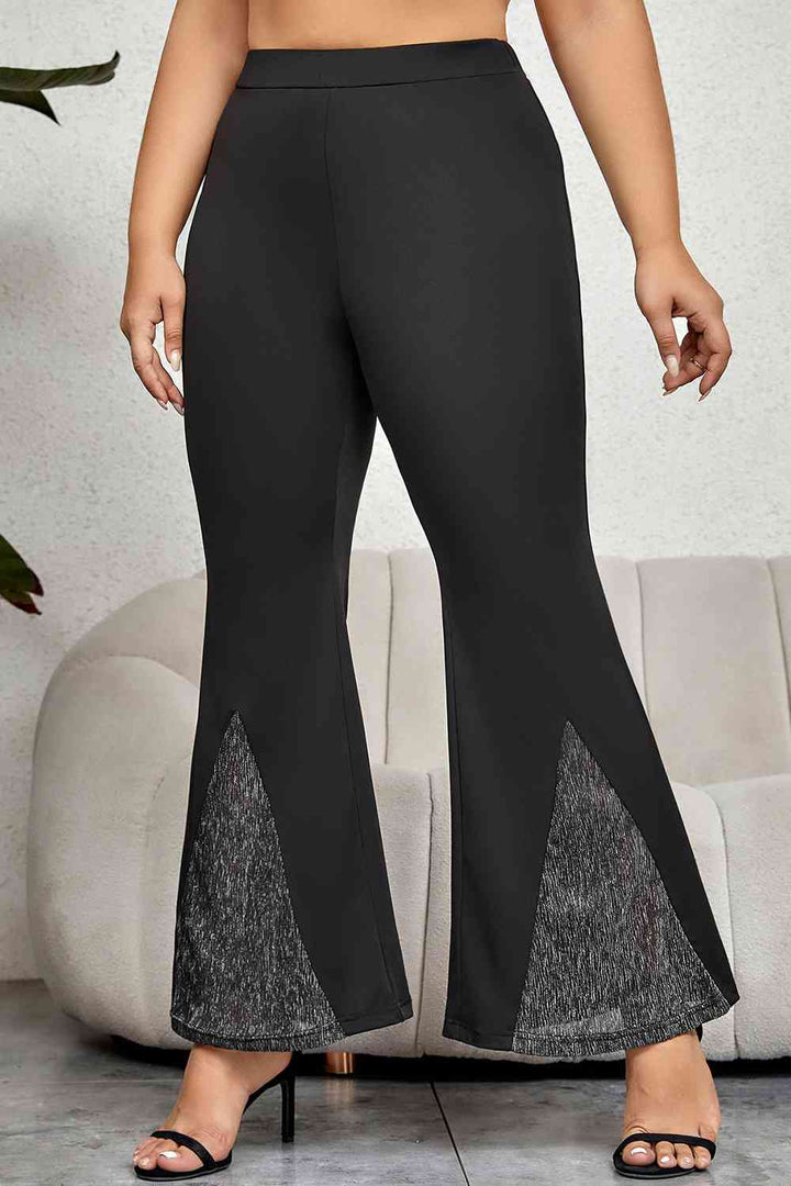 Plus Size High Waist Flare Pants | 1mrk.com