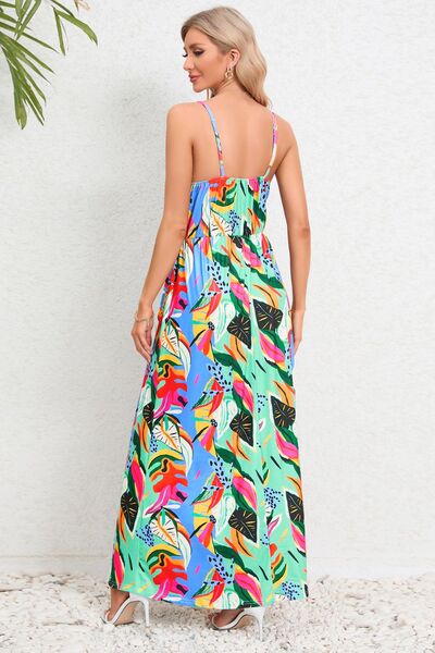 Printed Surplice Maxi Cami Dress | Trendsi