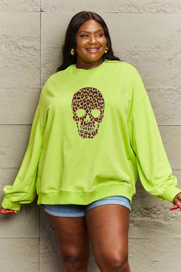 Simply Love Full Size Drop Shoulder Graphic Sweatshirt |1mrk.com