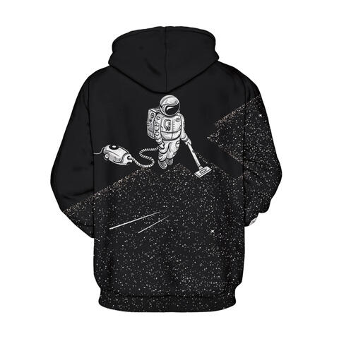 Full Size Astronaut Graphic Drawstring Hoodie | 1mrk.com