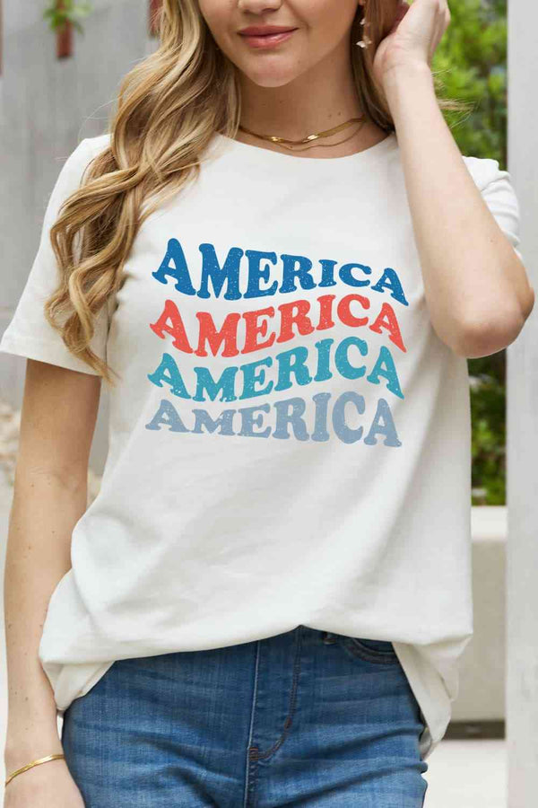 Simply Love AMERICA Graphic Cotton Tee | 1mrk.com