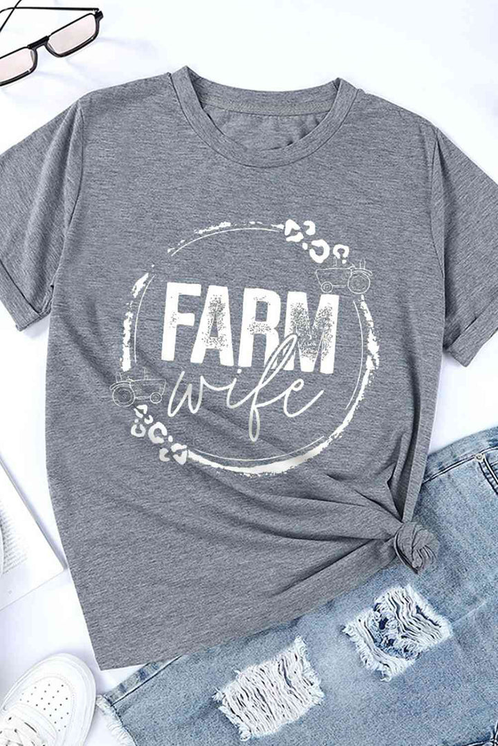 FARM WIFE Graphic Tee Shirt | 1mrk.com