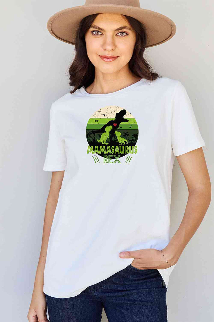 Simply Love Full Size MAMASAURUS REX Graphic T-Shirt | 1mrk.com