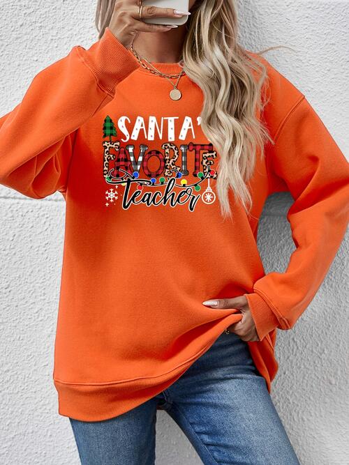 Letter Graphic Sweatshirt |1mrk.com