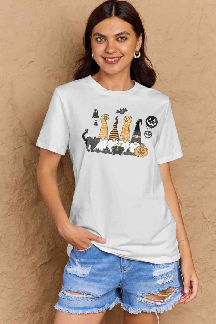 Simply Love Full Size Halloween Theme Graphic Cotton T-Shirt | 1mrk.com