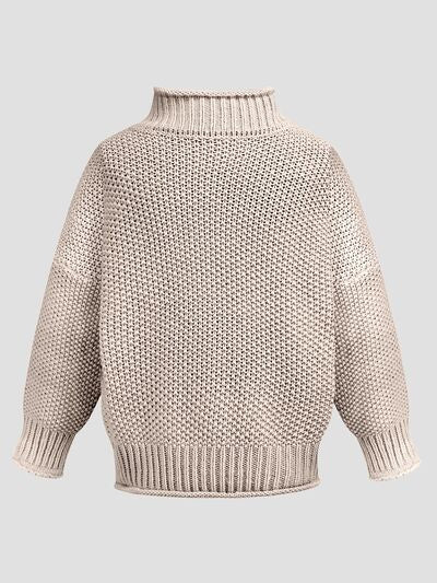 Turtleneck Long Sleeve Sweater | Trendsi