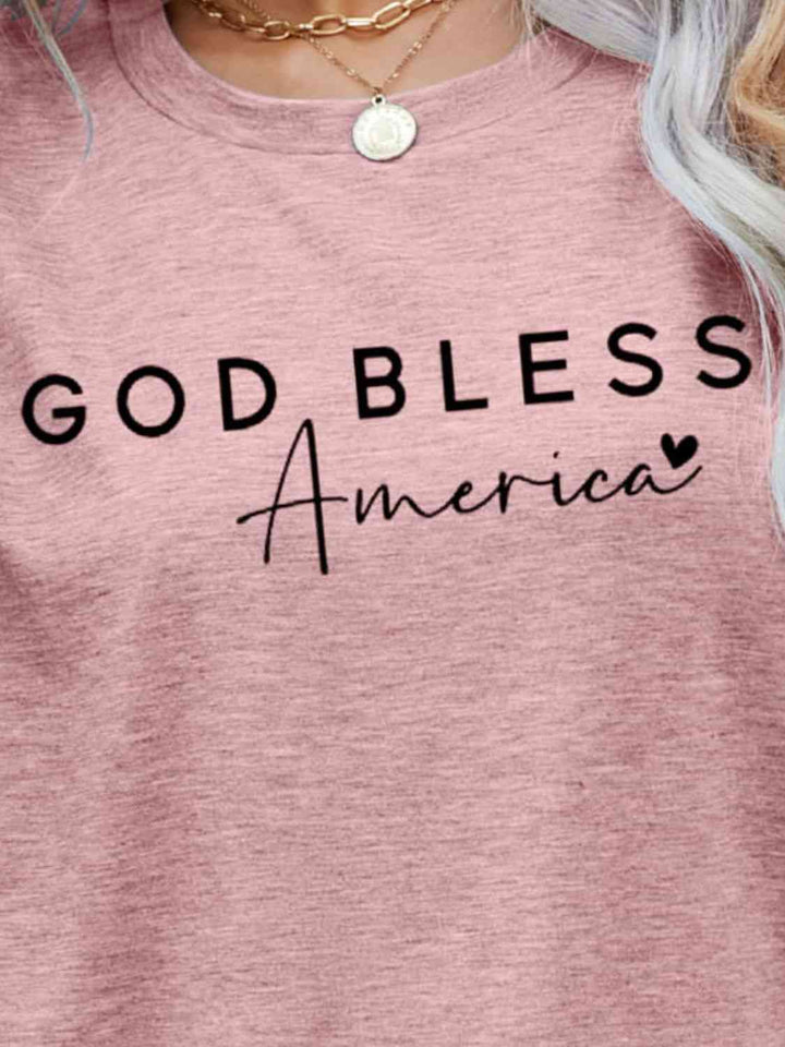 GOD BLESS AMERICA Graphic Short Sleeve Tee | 1mrk.com