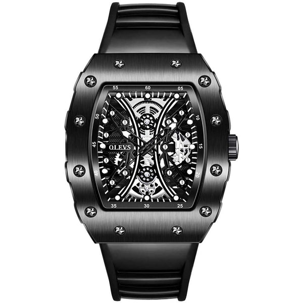 OLEVS 3602 Watches Business Square Strap Quartz Watch Men | 1mrk.com