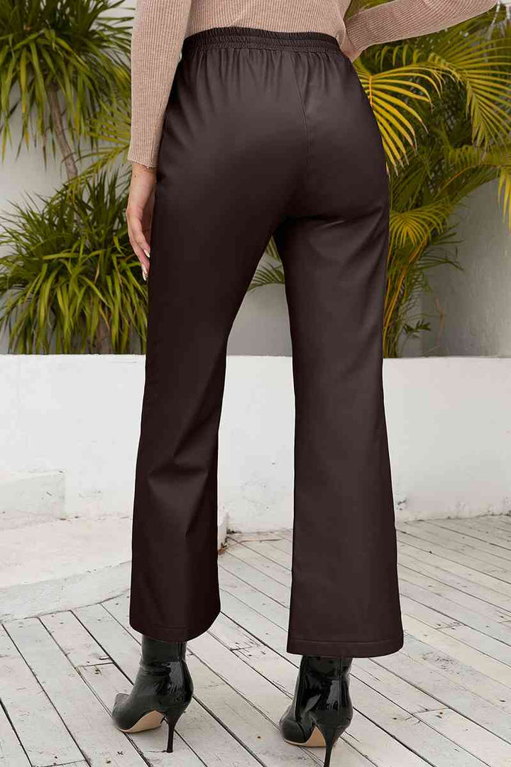 Drawstring Wide Leg Long Pants | 1mrk.com
