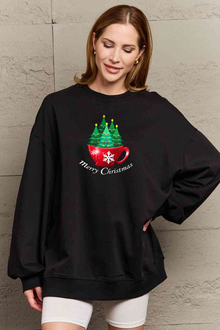 Simply Love Full Size MERRY CHRISTMAS Graphic Sweatshirt |1mrk.com