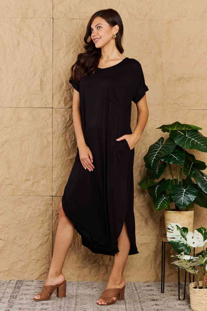 Heimish Love On Me Full Size Solid Maxi Dress | 1mrk.com