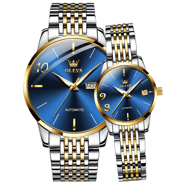 Olevs 6632 Watches Male Female simple luxury brand gift for a couple Olevs