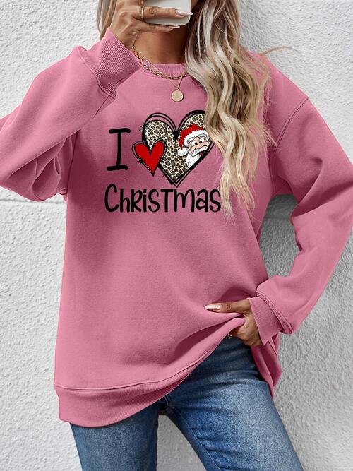 CHRISTMAS Graphic Round Neck Sweatshirt |1mrk.com