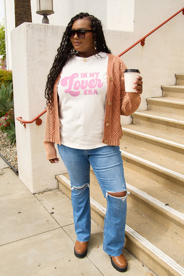 Simply Love Full Size IN MY LOVER ERA Round Neck T-Shirt | Trendsi