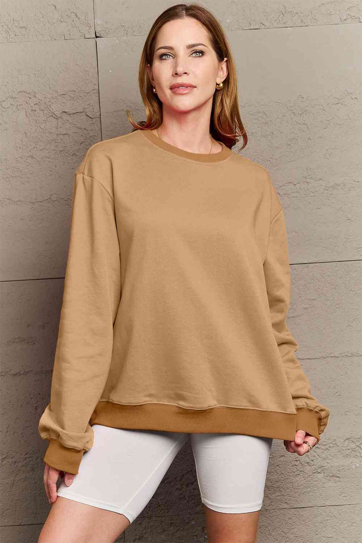 Simply Love Full Size COURAGEOUS Graphic Sweatshirt |1mrk.com