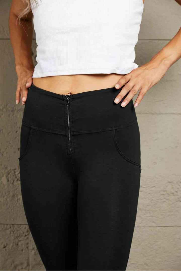 Baeful Zip Detail Skinny Long Jeans | 1mrk.com