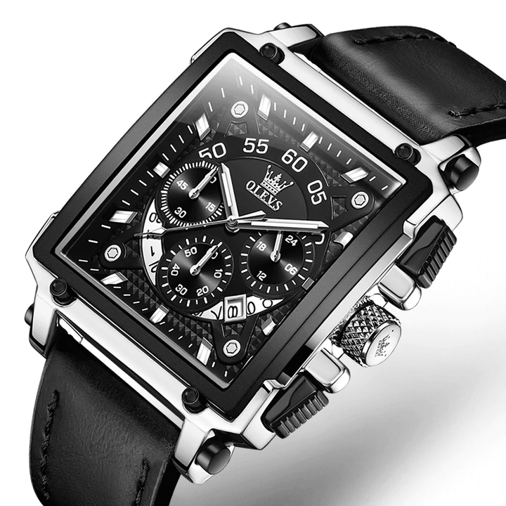 OLEVS 9919 Watch Men quartz watch luxury sport Brand Multi Time Zone OLEVS