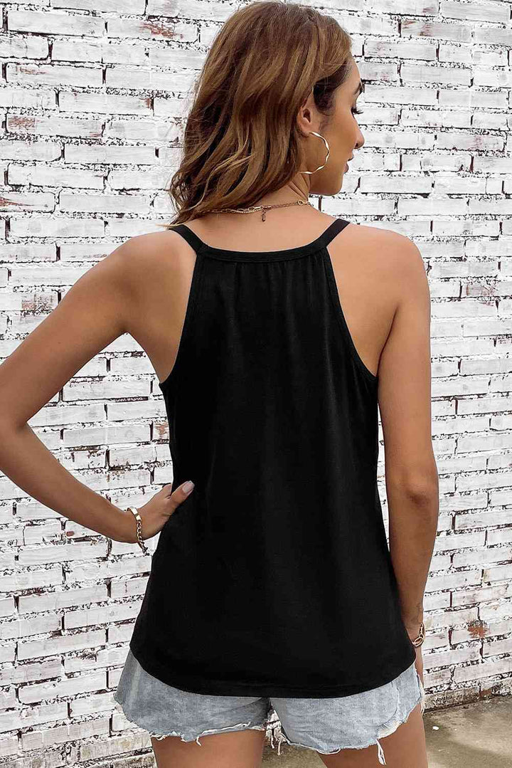 Round Neck Sleeveless Tank | 1mrk.com