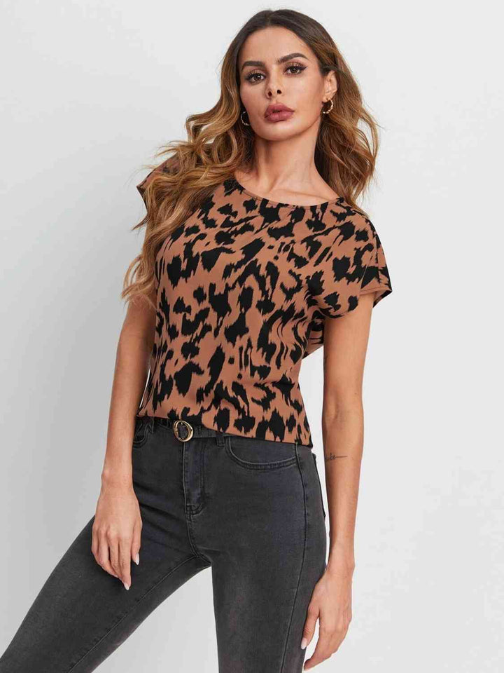 Twisted Open Back Blouse | 1mrk.com