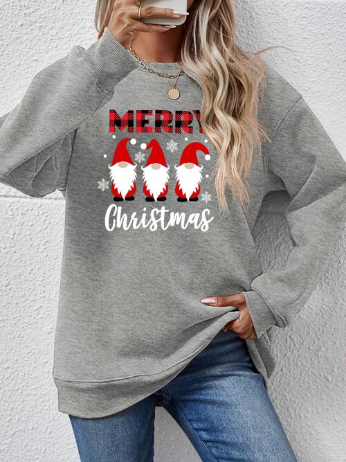 MERRY CHRISTMAS Long Sleeve Sweatshirt |1mrk.com