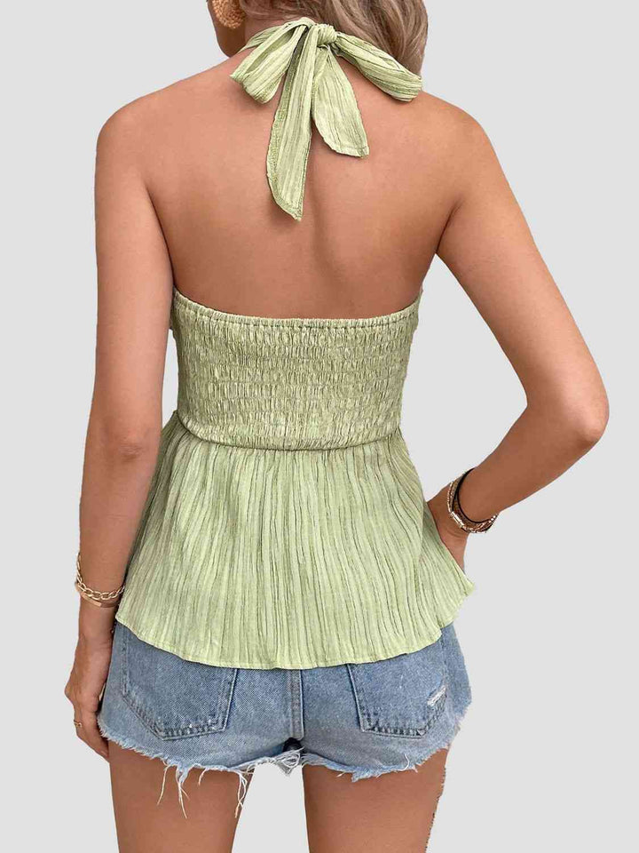 Halter Neck Sleeveless Tank Top | 1mrk.com