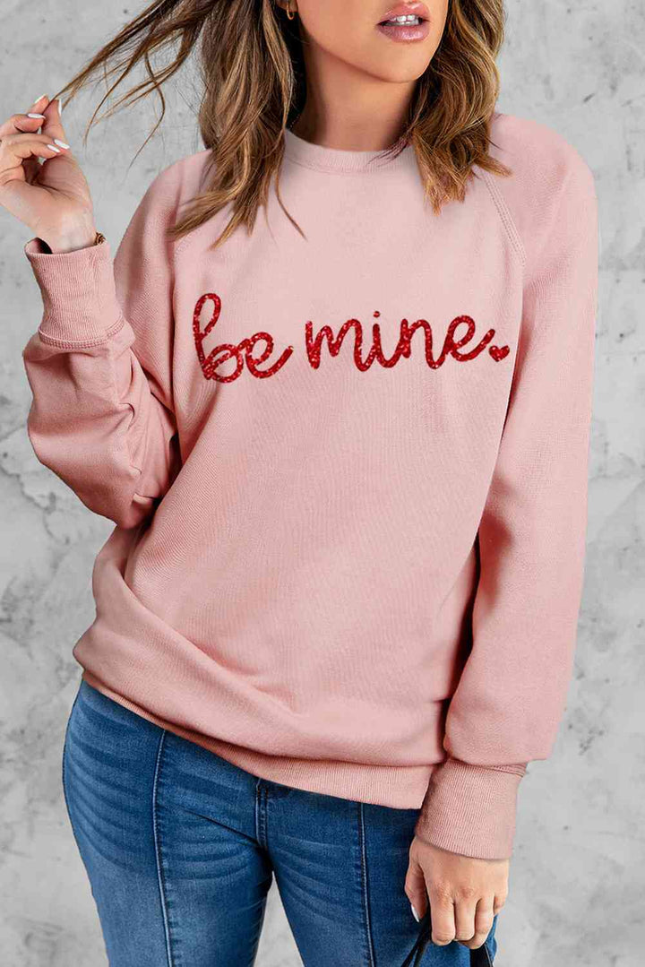 BE MINE Raglan Sleeve Sweatshirt |1mrk.com