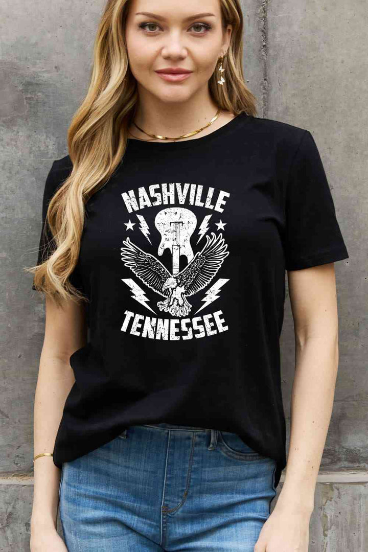 Simply Love Simply Love Full Size NASHVILLE TENNESSEE Graphic Cotton Tee | 1mrk.com