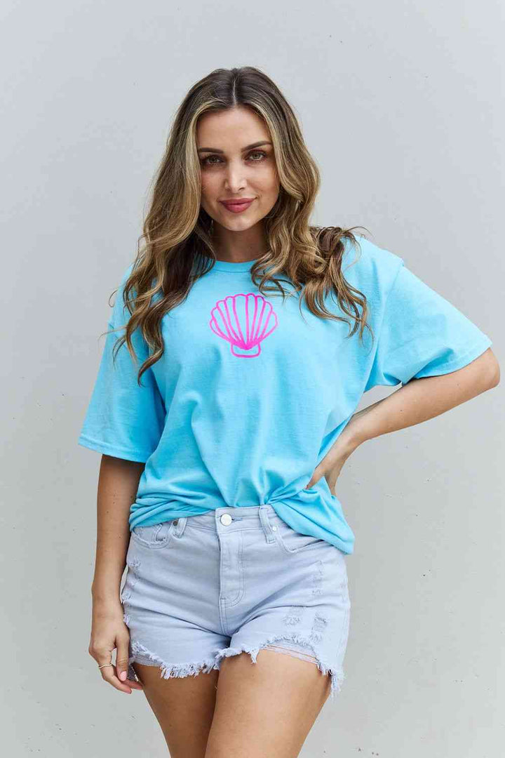 Sweet Claire "More Beach Days" Oversized Graphic T-Shirt | 1mrk.com