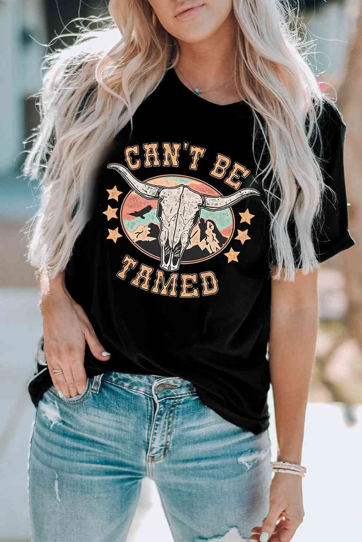 CAN'T BE TAMED Graphic Short Sleeve Tee | 1mrk.com