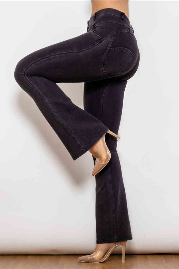 Buttoned Flare Jeans | 1mrk.com