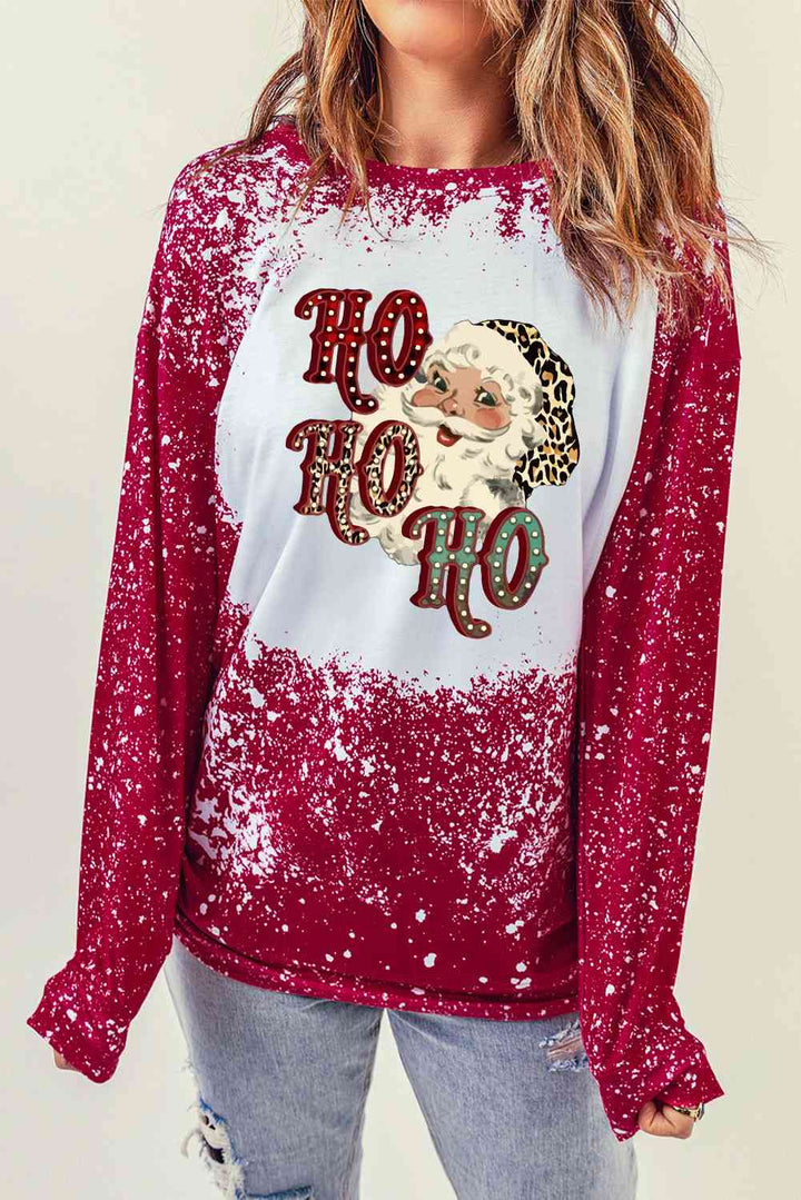 Santa Graphic Long Sleeve T-Shirt | 1mrk.com