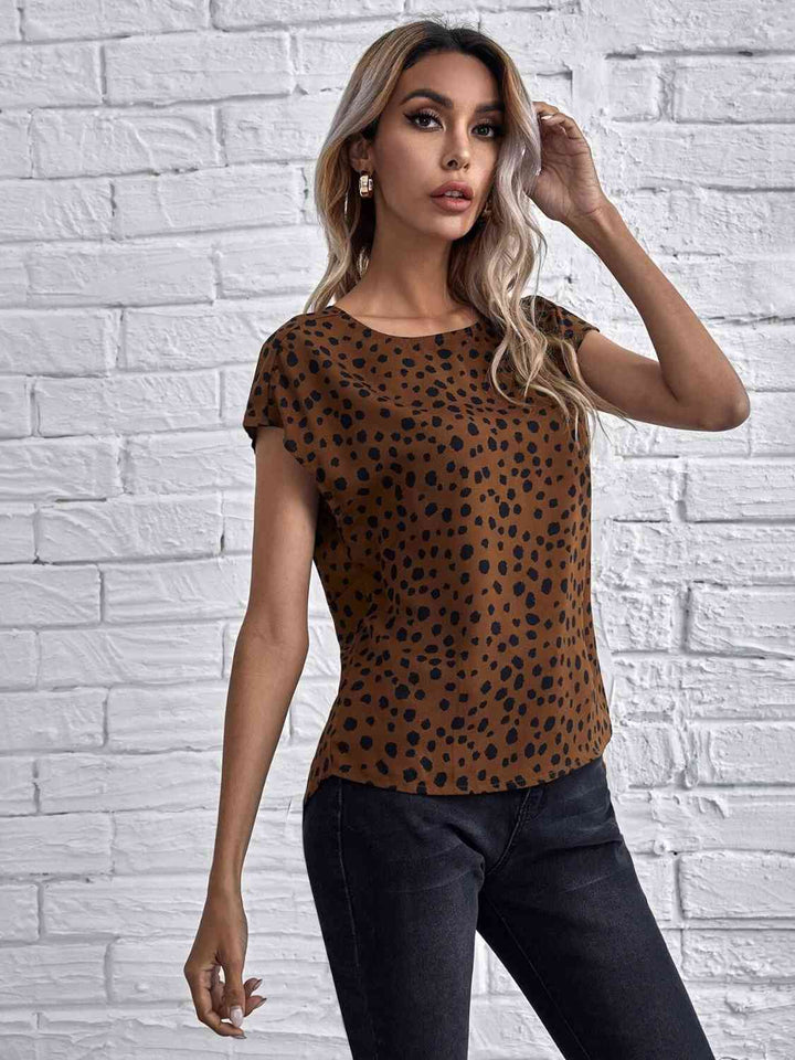 Twisted Open Back Blouse | 1mrk.com