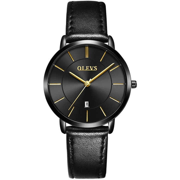 OLEVS 5869 Watches Fashion Luxury Women Ladies Leather Wrist Watch | 1mrk.com