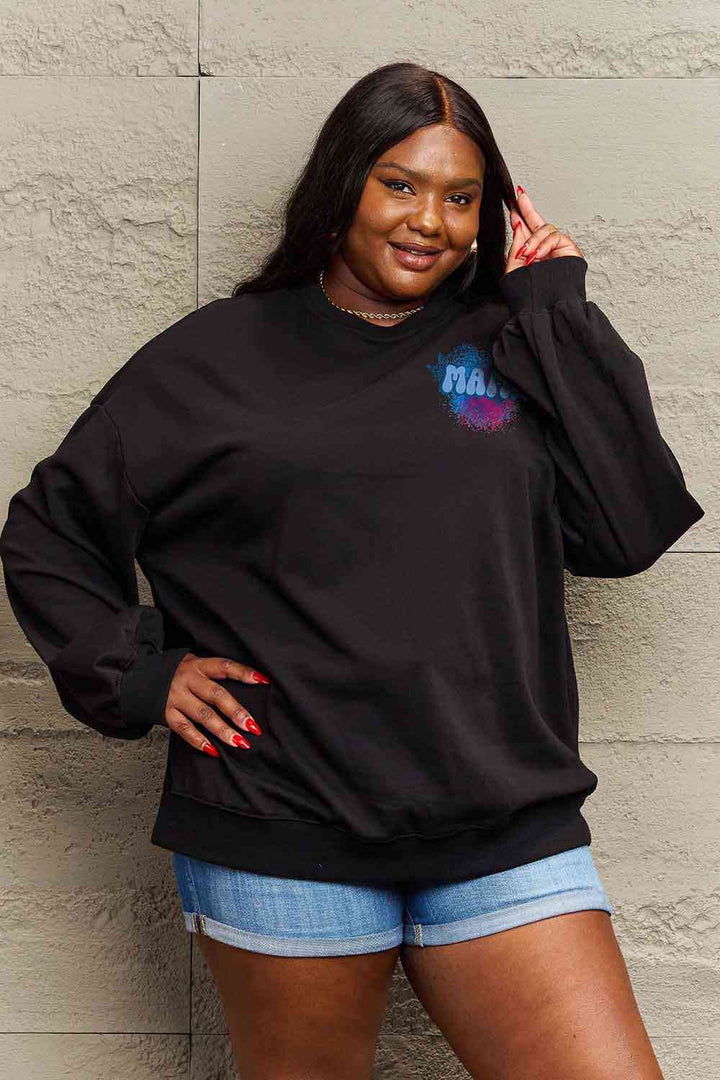 Simply Love Simply Love Full Size MAMA Graphic Sweatshirt |1mrk.com