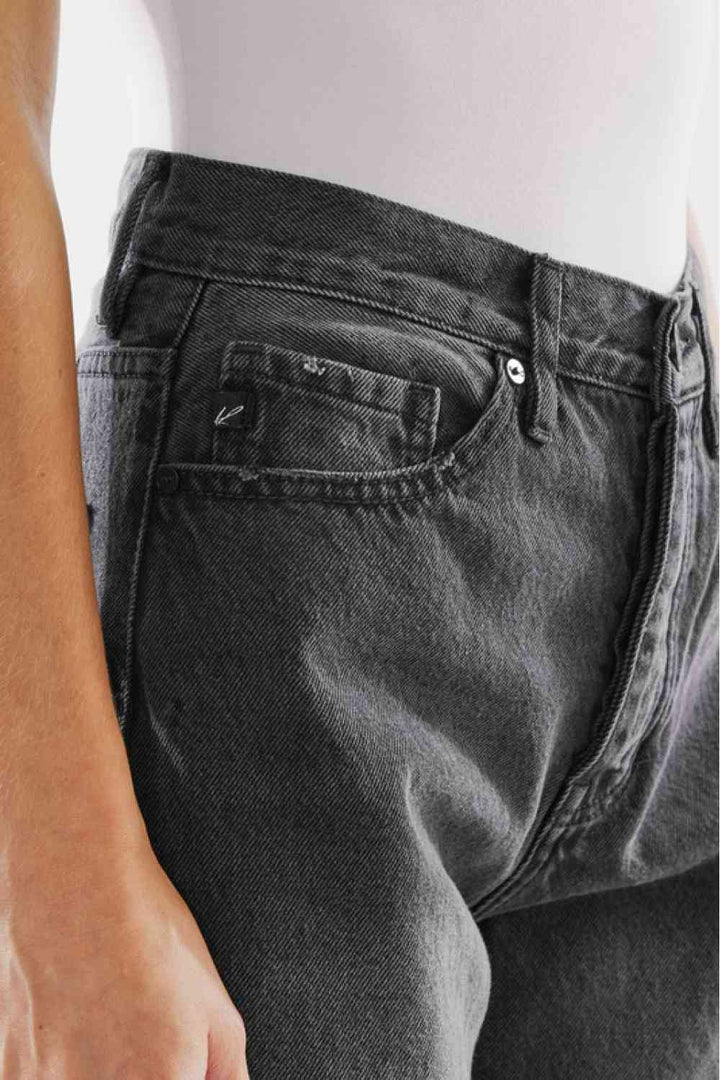 Kancan High Waist Distressed Knee Jeans | 1mrk.com