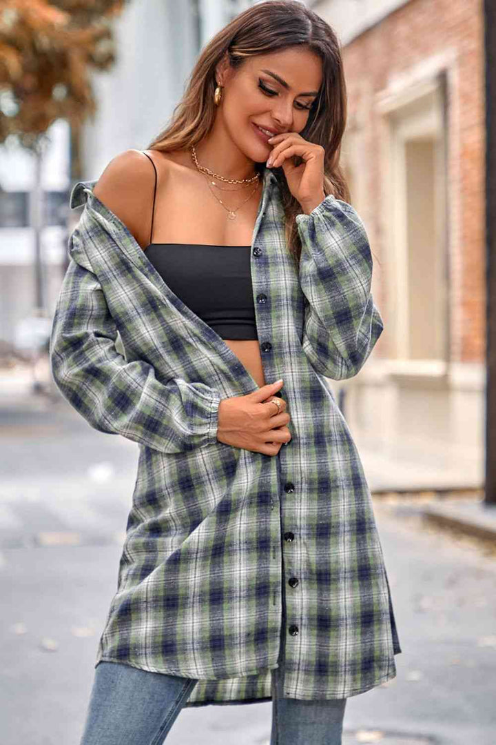 Plaid Tie Front Mini Shirt Dress | 1mrk.com