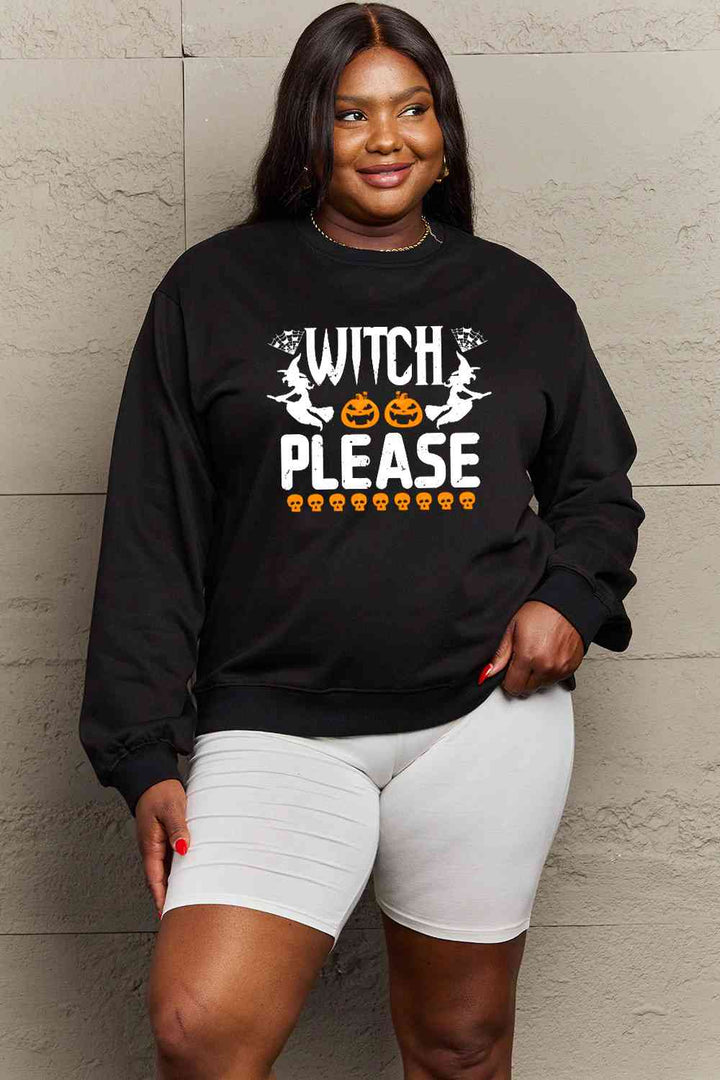 Simply Love Full Size WITCH PLEASE Graphic Sweatshirt |1mrk.com