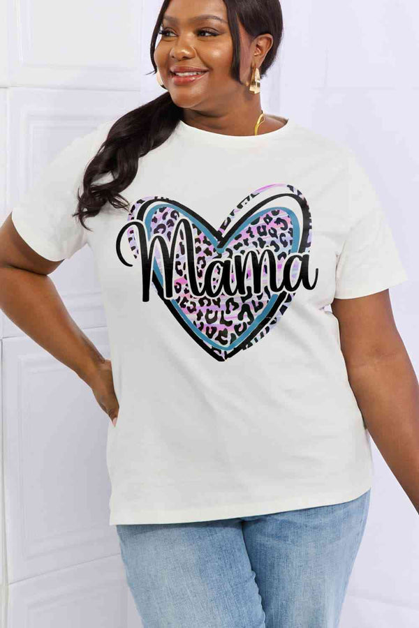 Simply Love Full Size MAMA Graphic Cotton Tee | 1mrk.com