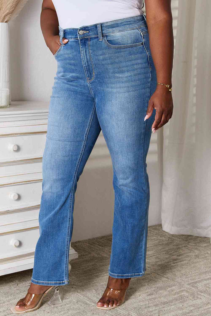 Judy Blue Full Size Bootcut Jeans with Pockets | 1mrk.com