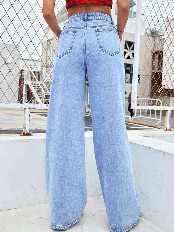 Wide Leg Jeans with Pockets | 1mrk.com