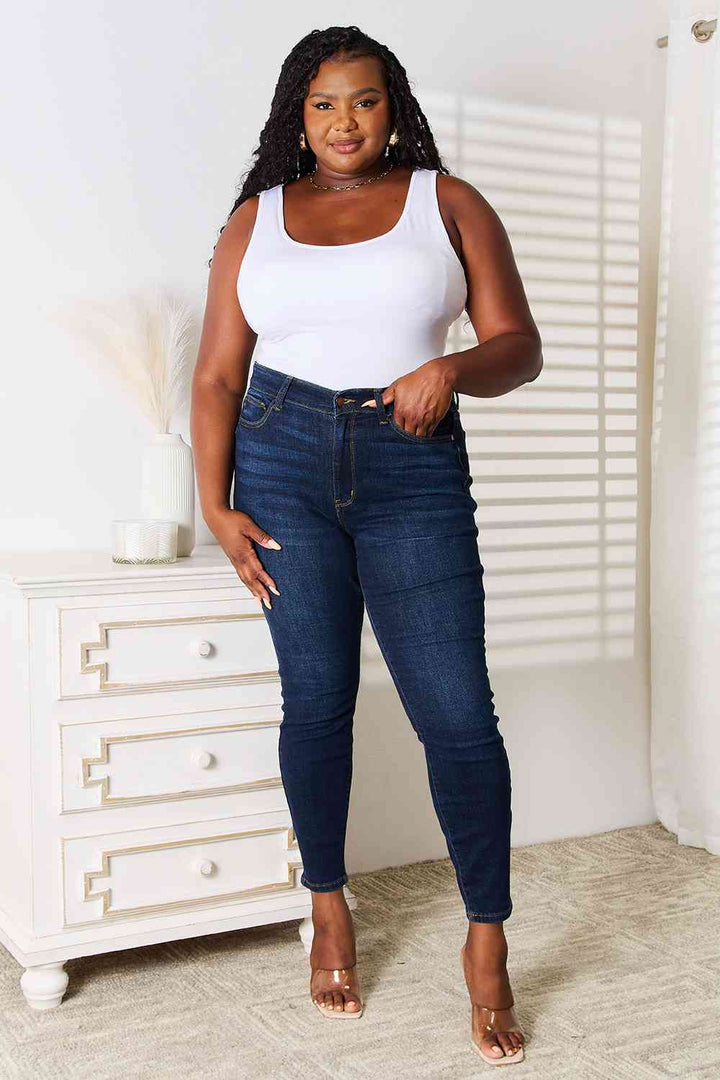 Judy Blue Full Size Skinny Jeans with Pockets | 1mrk.com