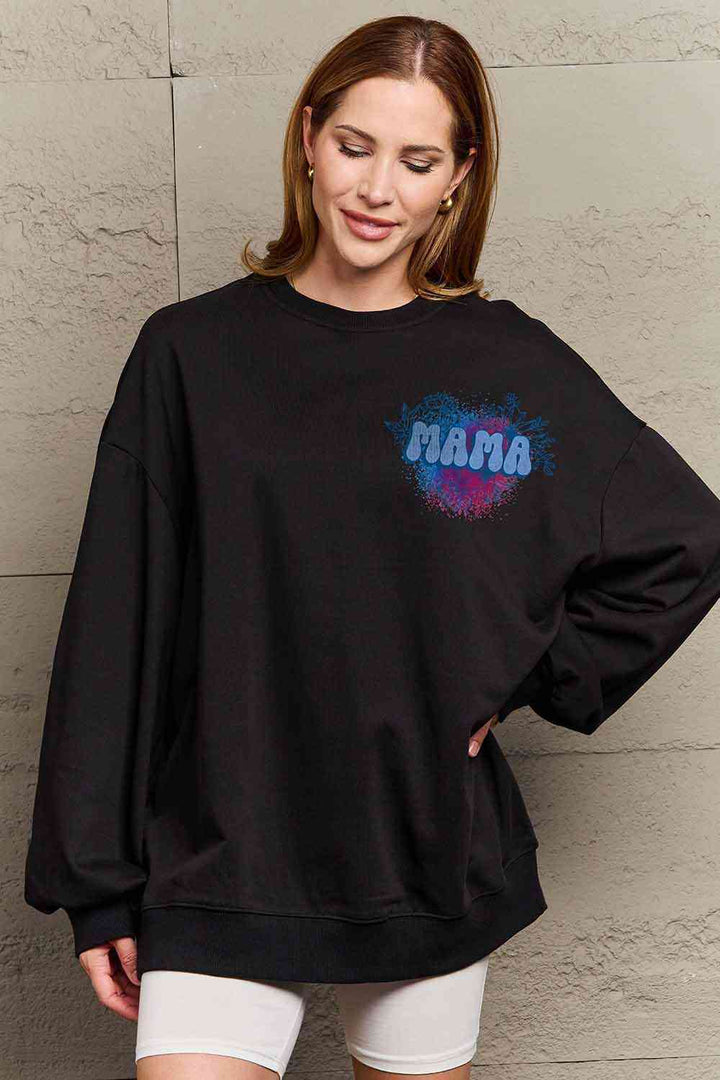 Simply Love Simply Love Full Size MAMA Graphic Sweatshirt |1mrk.com